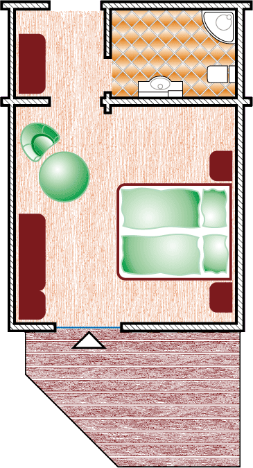 Doppelzimmer, Grundriss