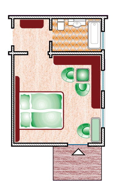 Hochzeitszimmer, Grundriss